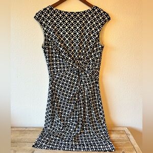 Lauren Ralph Lauren Blue and White Dress Size 12